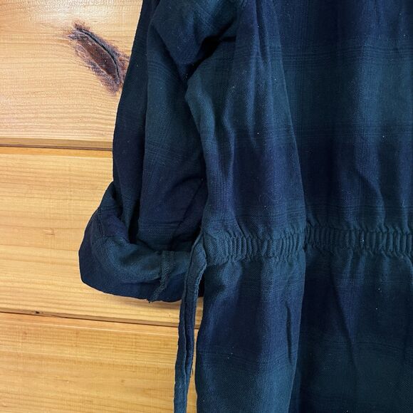 Columbia Women's Button Down Long Sleeve Pine Street Shirt Dress XXL Green - Picture 7 of 7